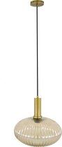 DKNC - Hanglamp Elche - Glas - 30x30x28cm - Geel