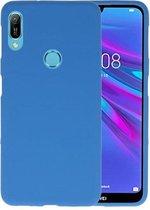 Bestcases Color Telefoonhoesje - Backcover Hoesje - Siliconen Case Back Cover voor Huawei Y6 (Prime) 2019 - Navy