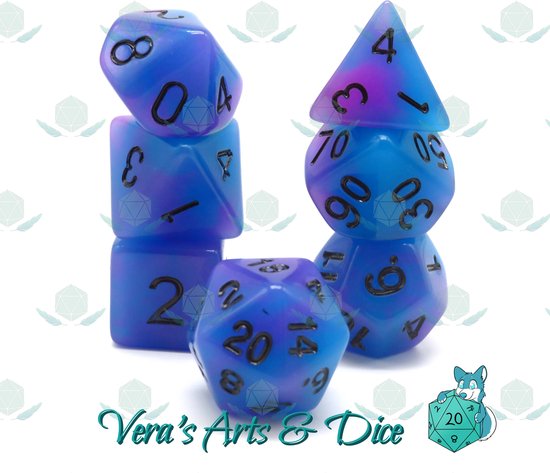 Lot 6 Dés Rpg Jeux Rôle Dés D20 22mm - Lot De 6 Couleurs - Donjons Et Dragons - RPG - Sac Inclus