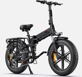Fattire Engine Pro Fatbike E-bike 1000Watt 25 km/u 20” banden – 7 versnellingen Zwart