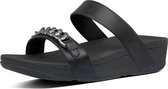 FitFlop™ Lottie chain slides pu Zwart - Maat 40