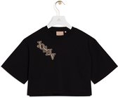 JOSH V   NIKA EMBROIDERY T-shirt Zwart - Maat XS