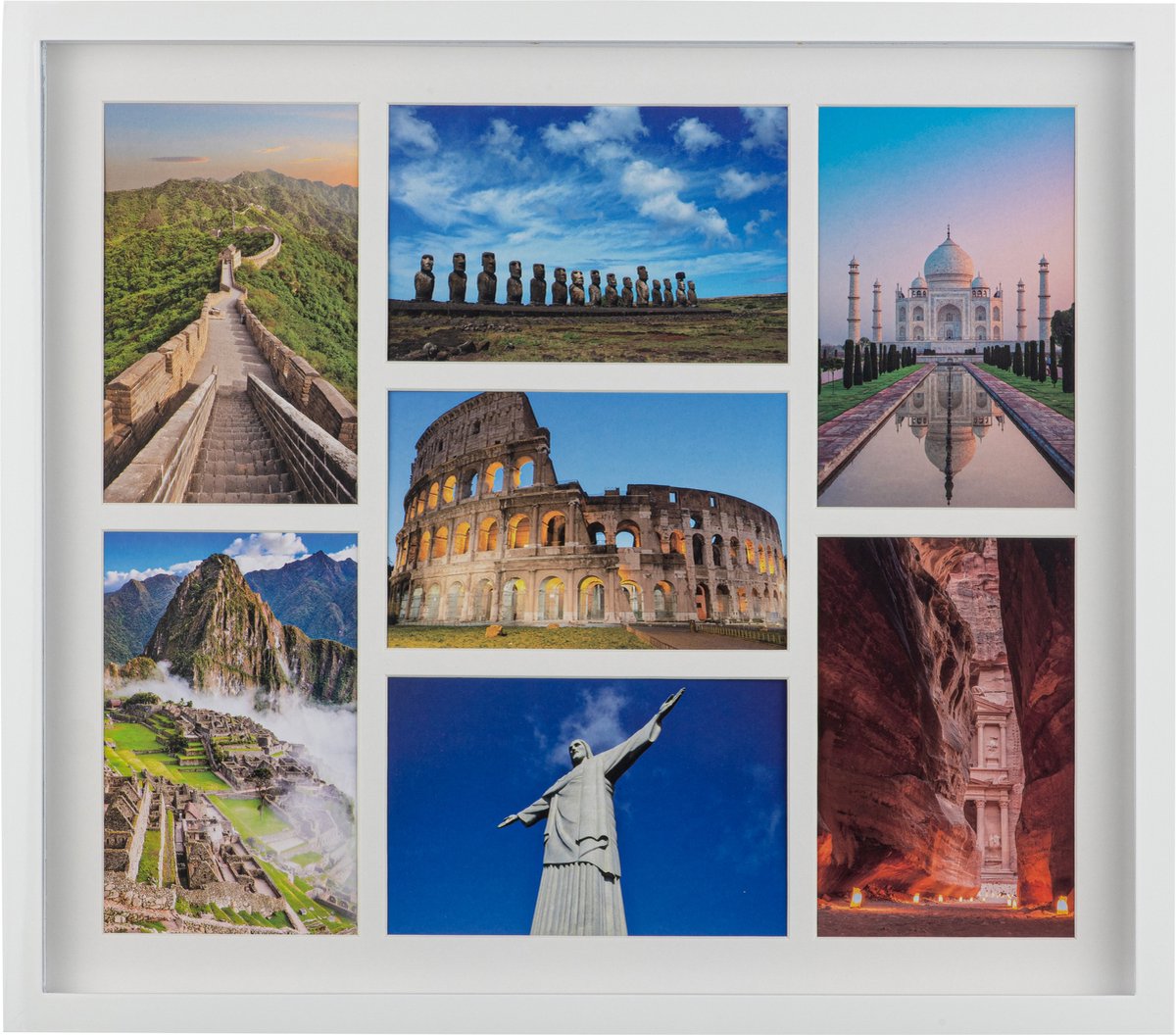 Henzo Fotolijst - Henzo - Piano Gallery - Collagelijst voor 7 foto's - Fotomaat 10x15 cm - Wit