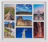 Cadre photo - Henzo - Piano Gallery - Cadre collage pour 7 photos - Format photo 10x15 cm - Wit