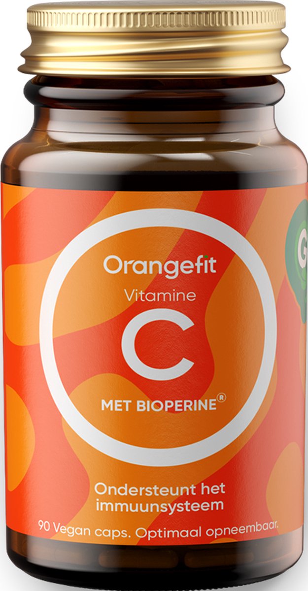 Orangefit Vitamine C - 90 capsules - Ascorbinezuur - Supplementen - Voor Weerstand & Immuunsysteem