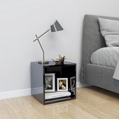 Decoways - Tv-meubel 37x35x37 cm spaanplaat hoogglans zwart