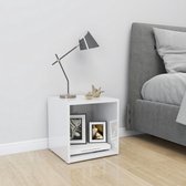 Decoways - Tv-meubel 37x35x37 cm spaanplaat hoogglans wit
