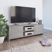 Decoways - Tv-meubel 120x30x37,5 cm spaanplaat betongrijs