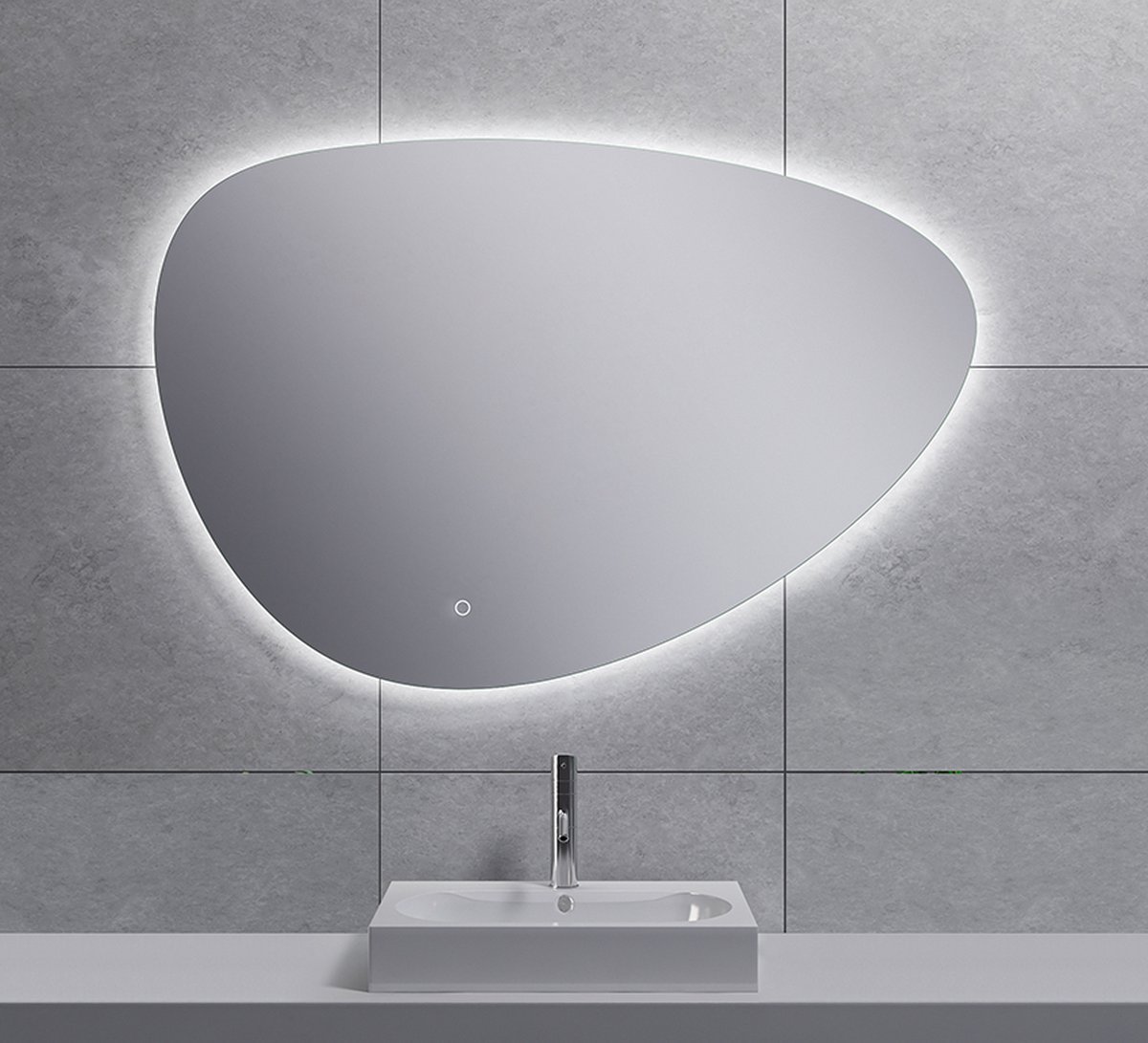 Klea Geery Dimbare Condensvrije Spiegel Met LED Verlichting En Touch Schakelaar 100cm