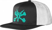 Bones Puff Cap - Black/mint