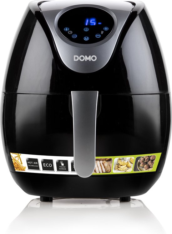* Domo DO509FR - Heteluchtfriteuse - 3,5L - Digitaal Display - Zwart