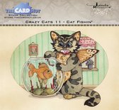Crazy Cats Cat Fishin' Clear Stamps (LRCC011) (DISCONTINUED)