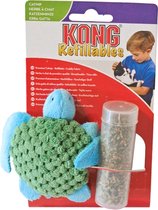 Kong Kat Catnip Turtle - Kattenkruid - 16.5 cm x 9.5 cm x 4 cm - Groen/Blauw
