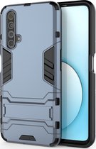 Realme X50 Hoesje - Mobigear - Armor Stand Serie - Hard Kunststof Backcover - Blauw - Hoesje Geschikt Voor Realme X50