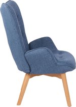 Lounger - Fauteuil Seinajoki Stof, Blauw