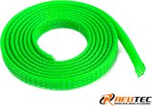 Revtec - Kabel beschermhoes - Gevlochten - 6mm - Neon Groen - 1m