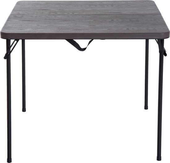 Cao Camping Picknick-koffertafel, blauw (grijs), 85 x 65 x 67 cm