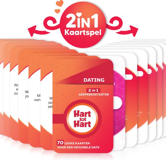 Hart tot Hart Dating - 2 spellen - Relatiespel - Vragen Spel Relatie