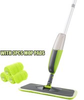 Spray Mop - 180 Graden Rotatie - Met 3 Hebruikbare Vloerwissers - Dwijl Set - Dweilset - Mop - Type: DR-BH05