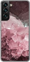 Coque Samsung Galaxy S22 Plus - Natuursteen - Rose - Cristal - Siliconen