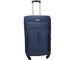 Merk niet opgegeven Reiskoffer met wielen softcase 96 liter – met cijferslot – expender