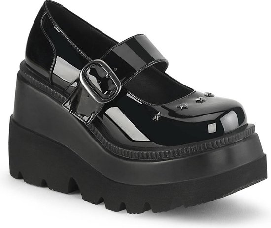Demonia Sleehakken Shoes- SHAKER-23 US Zwart