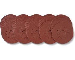 PARKSIDE Schuurpapierset - Ideaal voor het schuren van wanden en vloeren - Afmetingen: Ø180 mm - 30 stuks - Eenvoudig wisselen dankzij klittenband - Korrelgrootte: 80