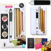 Heat Active pen Starterkit - Goud folie - Heat - Active - Pen - Kaarten - Bullet journals - Plakboeken - Warmte pen.