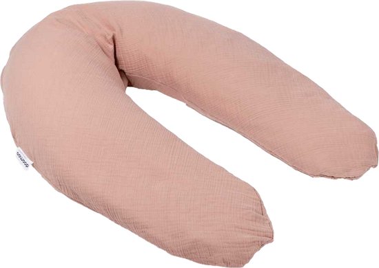 doomoo Basics - Housse Comfy Big - Housse pour coussin d'allaitement Comfy Big - Coton bio - 190 cm - Tetra Pink