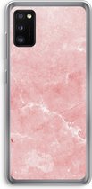 Case Company® - Galaxy A41 hoesje - Roze marmer - Soft Case / Cover - Bescherming aan alle Kanten - Zijkanten Transparant - Bescherming Over de Schermrand - Back Cover