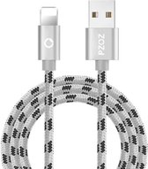 Kabel Lightning to USB - 2M - Oplaadkabel - Snel opladen 2.4A - Geschikt voor vele iphone modellen - Zilver