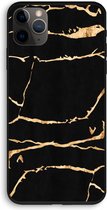 CaseCompany® - iPhone 11 Pro hoesje - Gouden marmer - 100% Biologisch Afbreekbaar - Duurzaam - Biodegradable Soft Case - Milieuvriendelijke Print op Achterkant - Zwarte Zijkanten - Beschermin