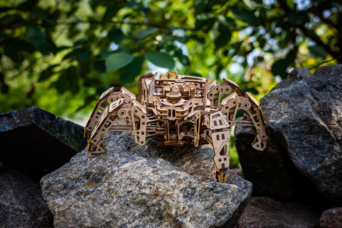 UGEARS Houten 3D Model - Hexapod Verkenner — afbeelding 2