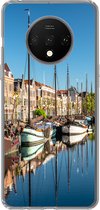 Geschikt voor OnePlus 7T hoesje - Rotterdam - Zomer - Boot - Siliconen Telefoonhoesje