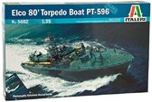 1:35 Italeri 5602 Elco 80 PT - 596 Torpedo Boat Plastic Modelbouwpakket