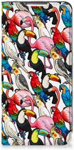 Telefoon Hoesje Geschikt voor Samsung Galaxy S22 Plus Bookcover Case Birds
