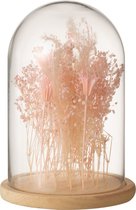 Stolp | glas | roze | 17.5x17.5x (h)26 cm