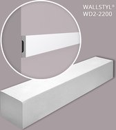 NMC WD2-2200-box WALLSTYL Noel Marquet 1 doos 21 stukken Deuromlijsting Frieslijst modern design wit | 46,2 m