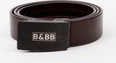 Black & Brown Belts/ 125 CM / Squared 2.0 - Coffee Brown Belt /Automatische riem/ Automatische gesp/Leren riem/ Echt leer/ Heren riem zwart/ Dames riem zwart/ Broeksriem / Riemen /