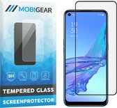 Mobigear Screenprotector geschikt voor OPPO A53 Glazen | Mobigear Premium Screenprotector - Case Friendly - Zwart
