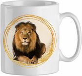 Mok 'Leeuw/ Lion 2,1' | Dierenliefhebber | Kadootje voor hem| Kadootje voor haar