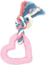 LITTLE RASCALS HEART TEETHER ROZE