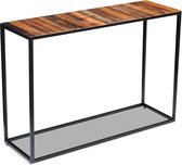 vidaXL Wandtafel 110x35x76 cm massief gerecycled hout