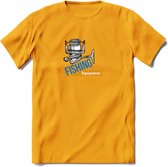 Fishing Equipment - Vissen T-Shirt | Grappig Verjaardag Vis Hobby Cadeau Shirt | Dames - Heren - Unisex | Tshirt Hengelsport Kleding Kado - Geel - XL