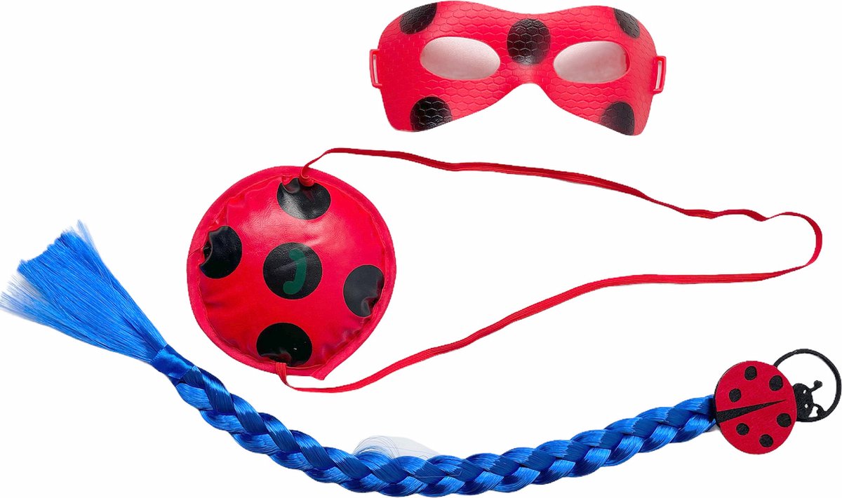 Déguisement de Ladybug à pois avec masque taille 3-4 ans