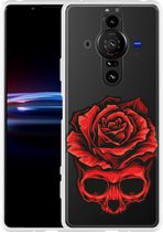 Sony Xperia Pro-I Hoesje Red Skull Designed by Cazy