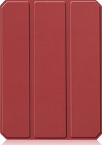 iPad Mini 6 étui rouge foncé - couverture avec découpe crayon Apple - iPad Mini 6 couverture Hardcover étui rouge foncé Bookcase
