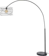 DePauwWonen - Booglamp curl Staande Lamp -E27 Fitting - Charcoal - Vloerlamp voor Binnen, Vloerlampen Woonkamer, Designlamp Industrieel - Metaal - LxBxH =170 x 45x 192 cm
