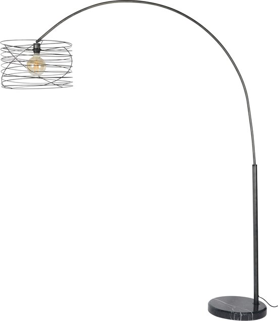 DePauwWonen - Booglamp curl Staande Lamp -E27 Fitting - Charcoal -  Vloerlamp voor... | bol.com