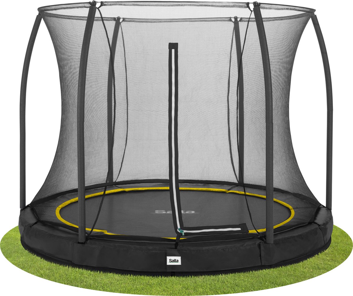 Salta Comfort Edition Ground - inground trampoline met veiligheidsnet - ø  213 cm - Zwart | bol.com